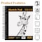 Better Office Products Sketch Paper Pads, 8.5in. x 11in. 100 Sheets, Spiral Bound Artist Sketch Book, Natural White, 2PK 01303 - alternate 2